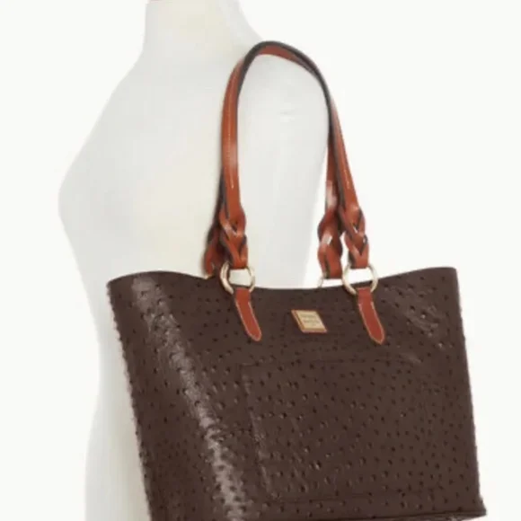 DOONEY & BOURKE Embossed Ostrich Print Tammy Tote